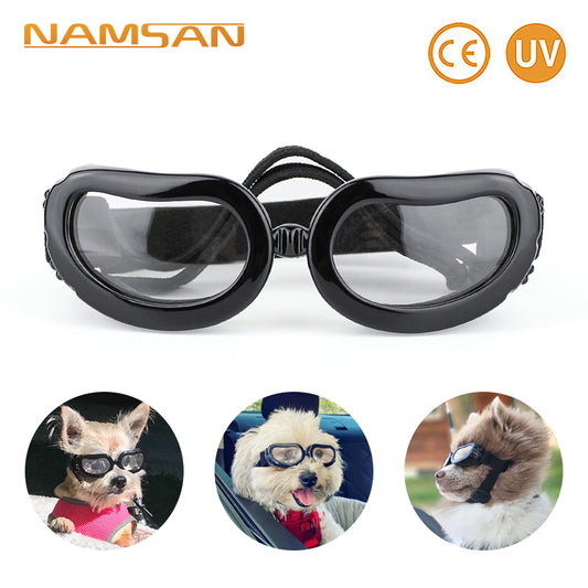 Namsan Dog/cat Goggles Small Breed UV Lens Doggy Sunglasses for Small Dogs Eyes Protection Outdoor Antifogging Snowproof Windproof Dog Glasses, Adjustable.