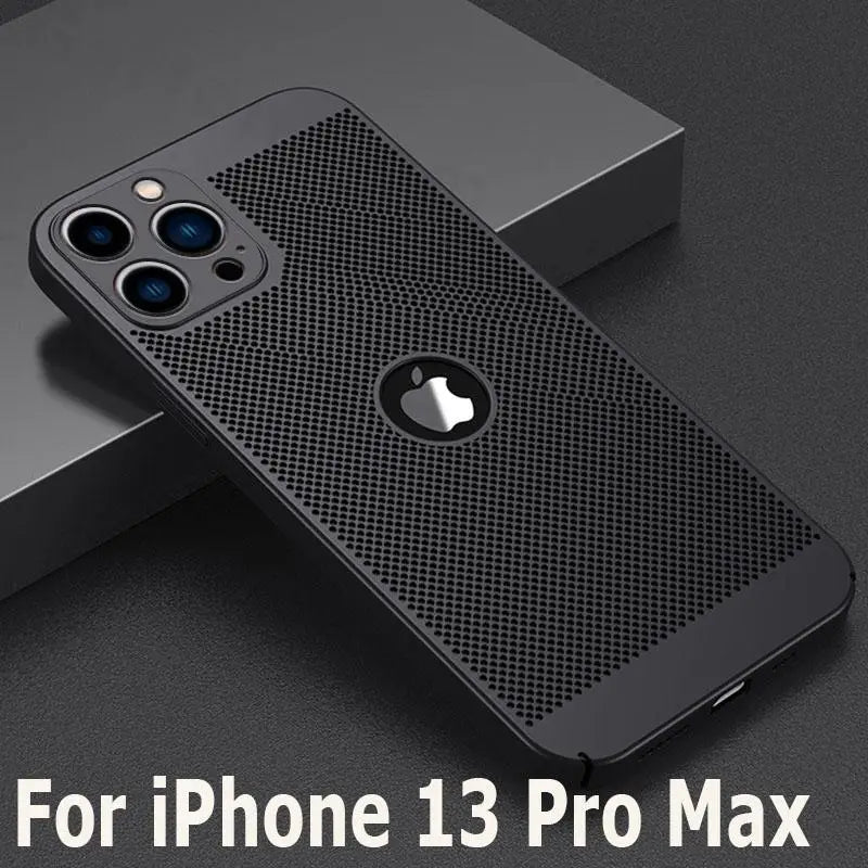 Heat Dissipation Phone Case For iPhone 11 12 13 14 Pro Max Cover Hard PC Hollow Case For iPhone X XR XS Max 7 8 14 Plus Capa